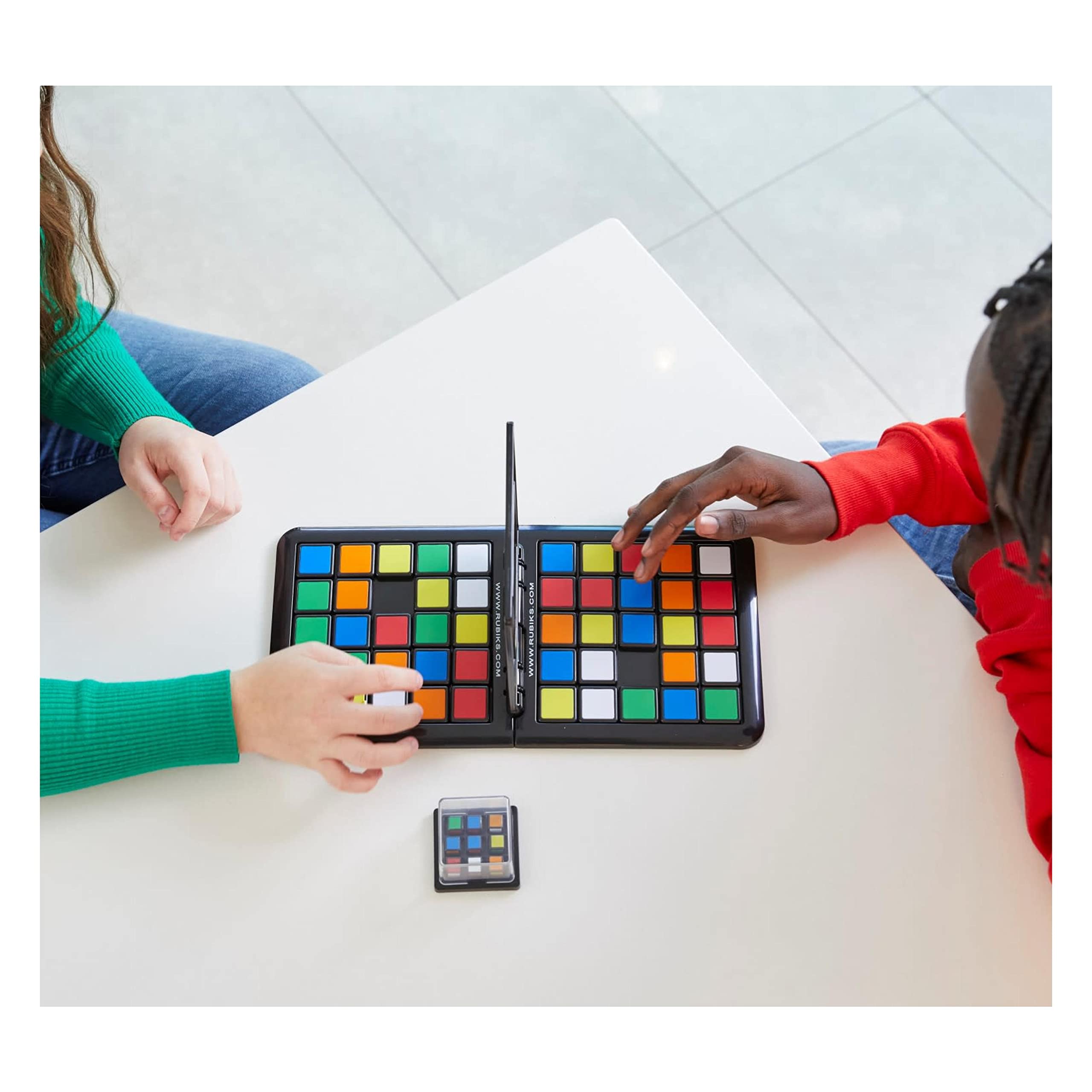 RUBIK'S RACE - Kolorowa gra logiczna Rubik's - Klasyczna gra planszowa 3 x 3 - ostateczna strategia twarzą w twarz - gra dla dwóch graczy - Gry planszowe - Zabawka dla dzieci od 7 lat