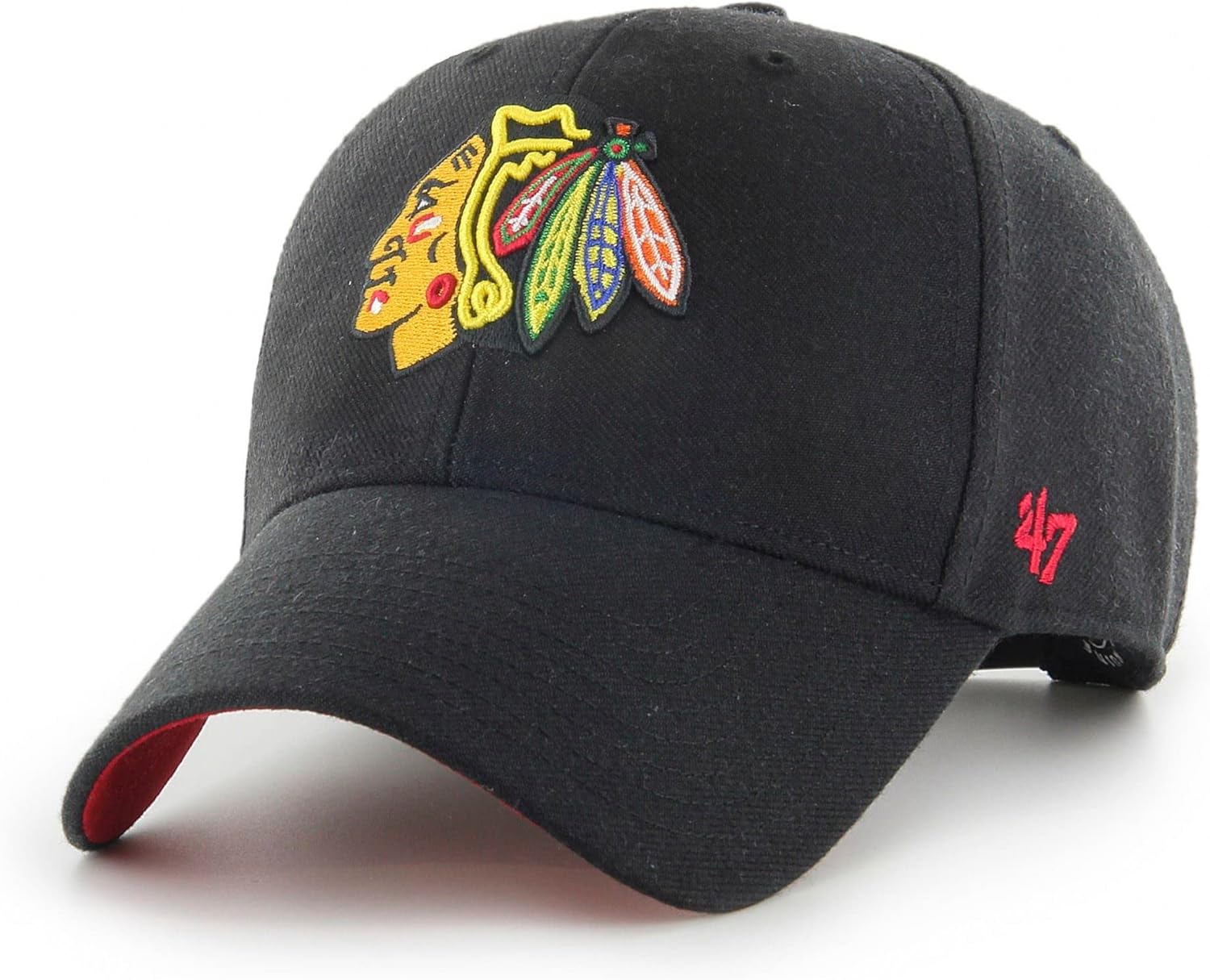 47brand Chicago Blackhawks Vintage Black Replica Snapback Casquette