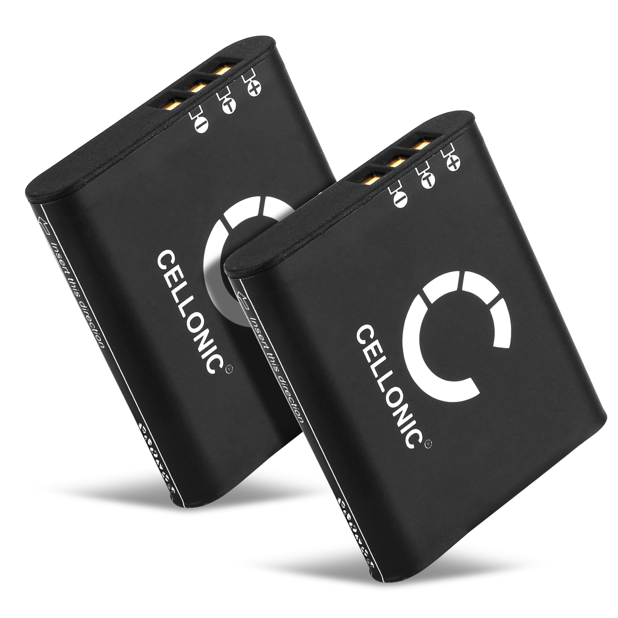 CELLONIC 2x Batteria per Fotocamera Compatibile con Ricoh GR III, GR IIIx, G900, DB-110 – (1100mAh, 3.6V)