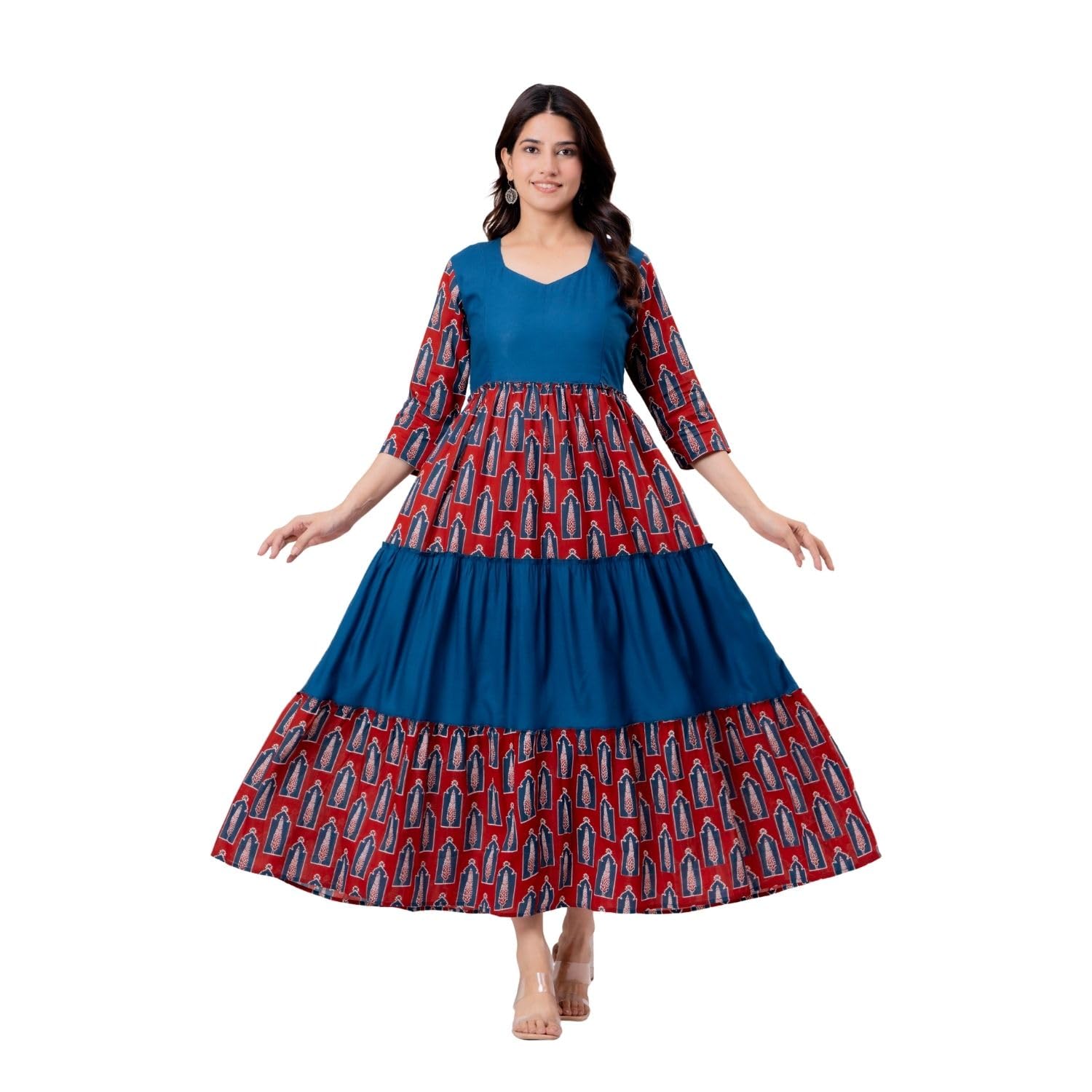 Women's Maternity Nursing Dress with Side Zipper Feeding Friendly Pregnancy Dress for Casual Wear-image-45