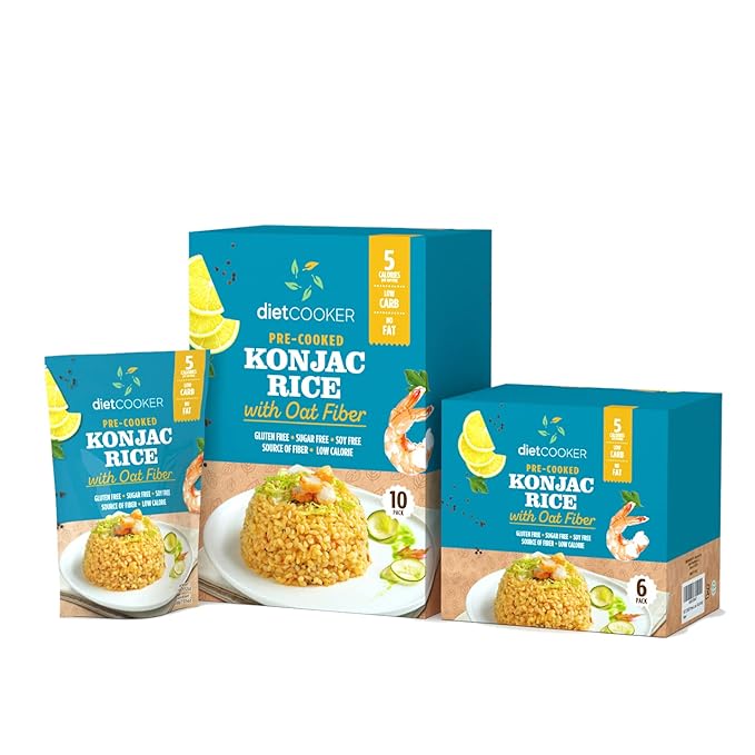 Arroz Shirataki Diet Cooker, 6 Paquetes, Bajo en Calorías, Sin Carbohidratos miniatura 4