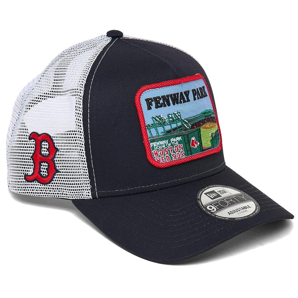 New Era Boston Red Sox 9FORTY Fenway Park Patch Snapback Trucker Cap, Adjustable Hat
