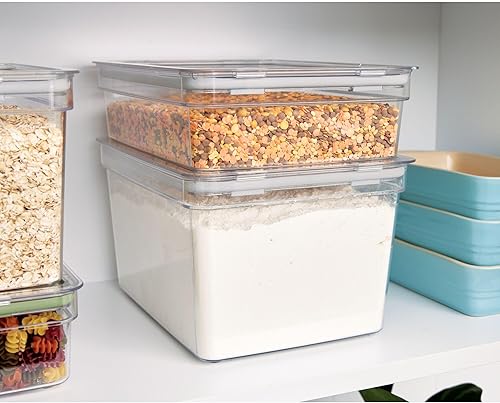 Miniatura 5 de IDESIGN The Fresh Collection - Contenedor de almacenamiento grande y corto para productos secos, 7.85 pulgadas de largo x 10.5 pulgadas de alto x 3