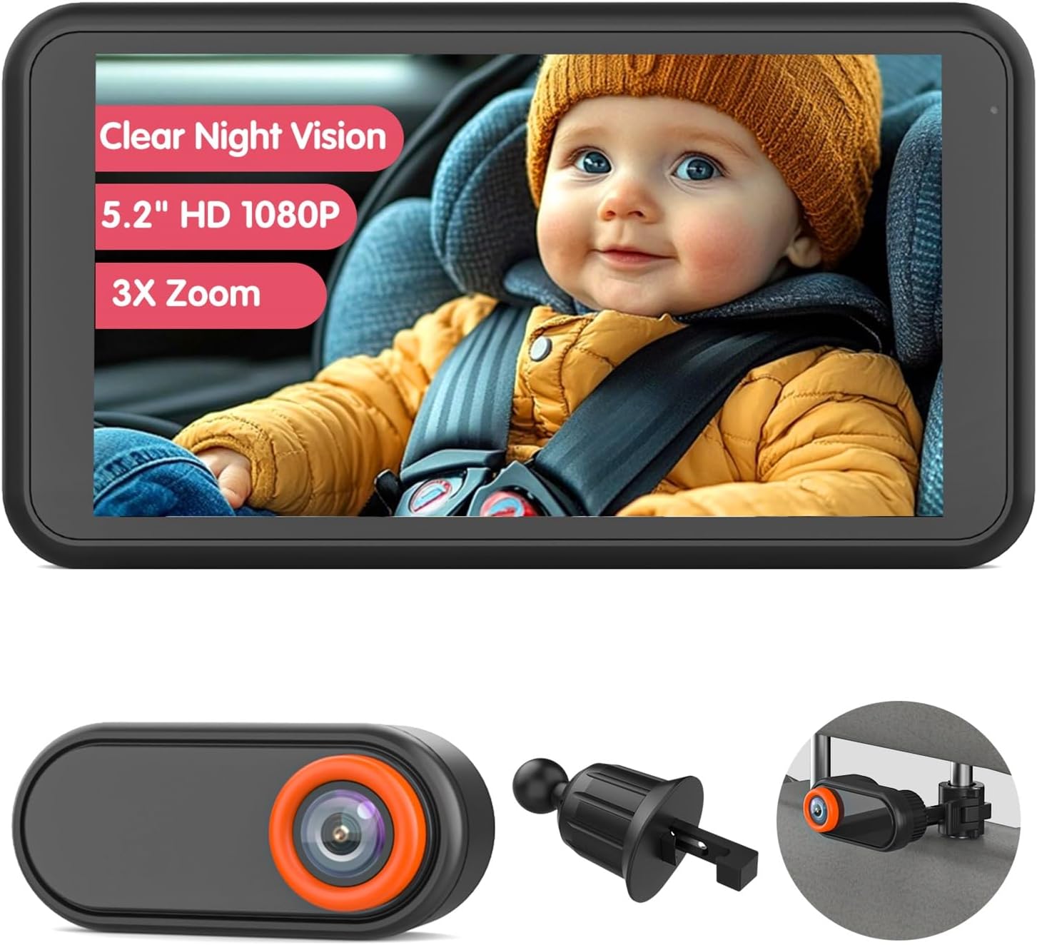 Air Vent Clip for Baby Car Camera