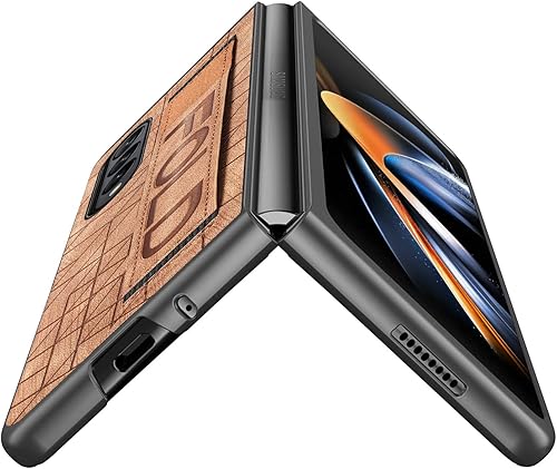 Miniatura 5 de Asuwish Funda de cuero para Samsung Galaxy Z Fold 4 5G 2022 y accesorios para celulares, funda de cuero con soporte para S Pen Ranura para la