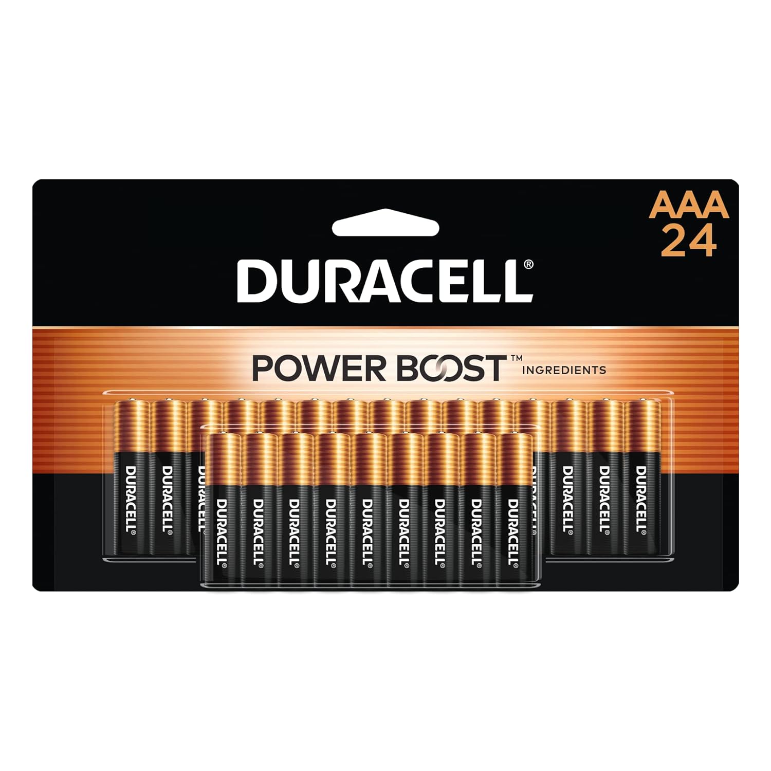 Duracell Coppertop AAA Batteries with Power Boost Ingredients 24 Count Pack Triple A Battery with Long-Lasting Power Alkaline