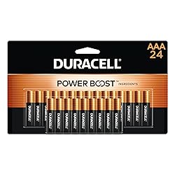 Duracell Coppertop AAA Batteries with Power Boost Ingredients, 24 Count Pack Triple A Battery with Long-Lasting Power, Alkaline AAA Battery for Household and Office Devices