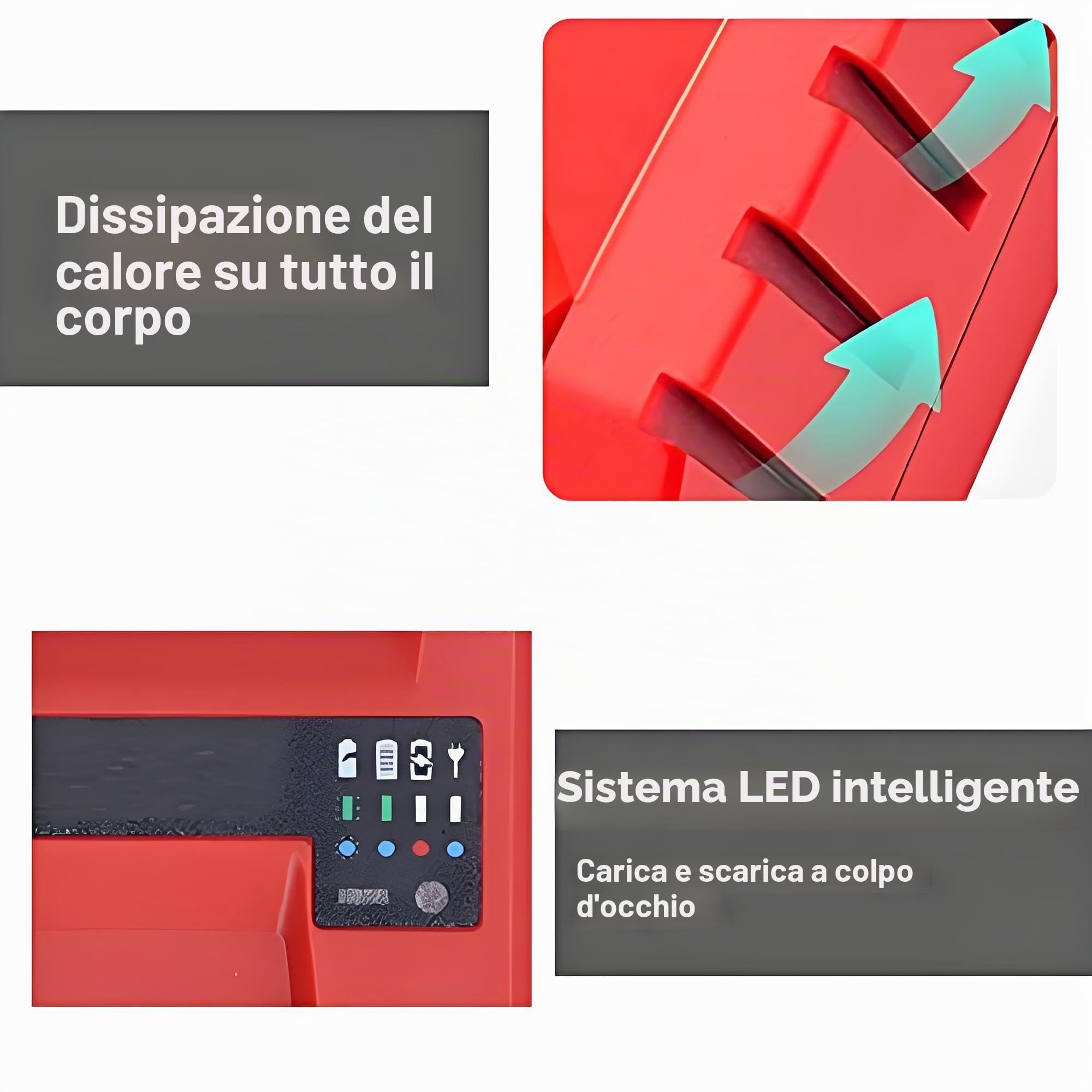 Caricabatteria Caricabatteria 100‑240V Caricabatteria Portatile Sostitutivo Accessori per Utensili Elettrici per Hilti 12V C4/12‑50(EU Plug)