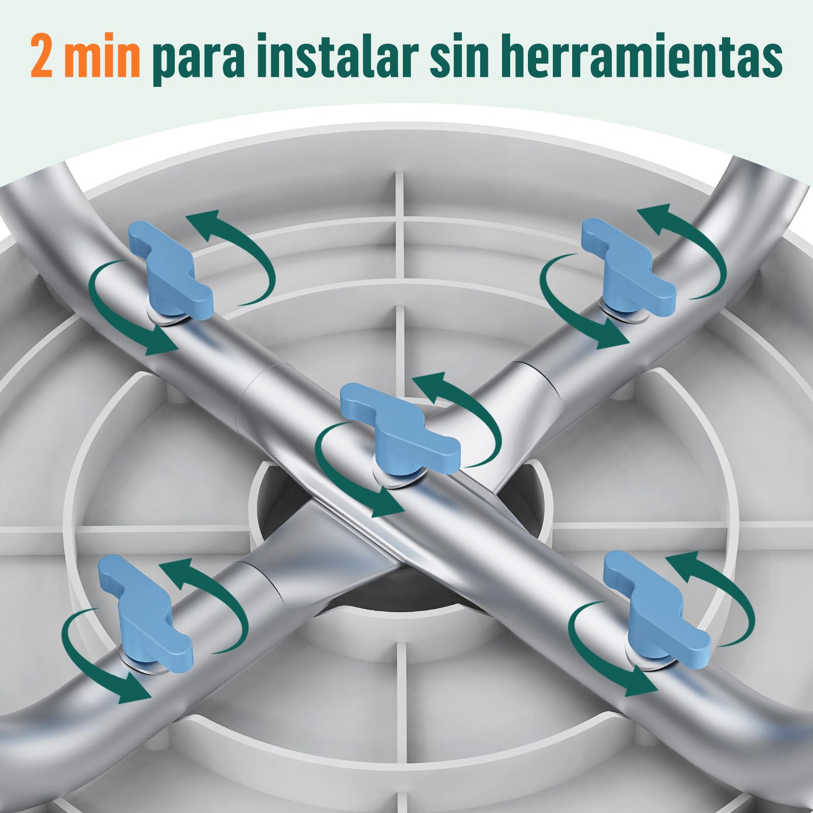 LC01 Silla de Ducha Giratoria 360° Regulable en Altura – Taburete de Ducha Antideslizante de Aluminio, Asiento de Baño Ligero para Mayores y Personas con Movilidad Reducida