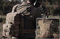 Vista 2 de Mochila Táctica Pequeña Molle para Hidratación al Aire Libre, Portador de Bolsa de Agua para Chaleco y Mochila