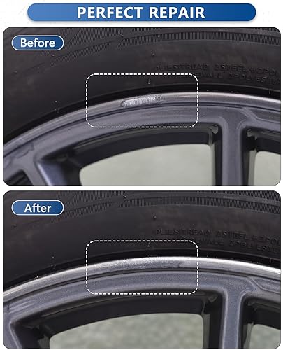 Miniatura 3 de Pintura de retoque de llantas Tesla, reparación de erupciones de bordillos de bricolaje con color a juego (pólvoro) para modelo 3YSX