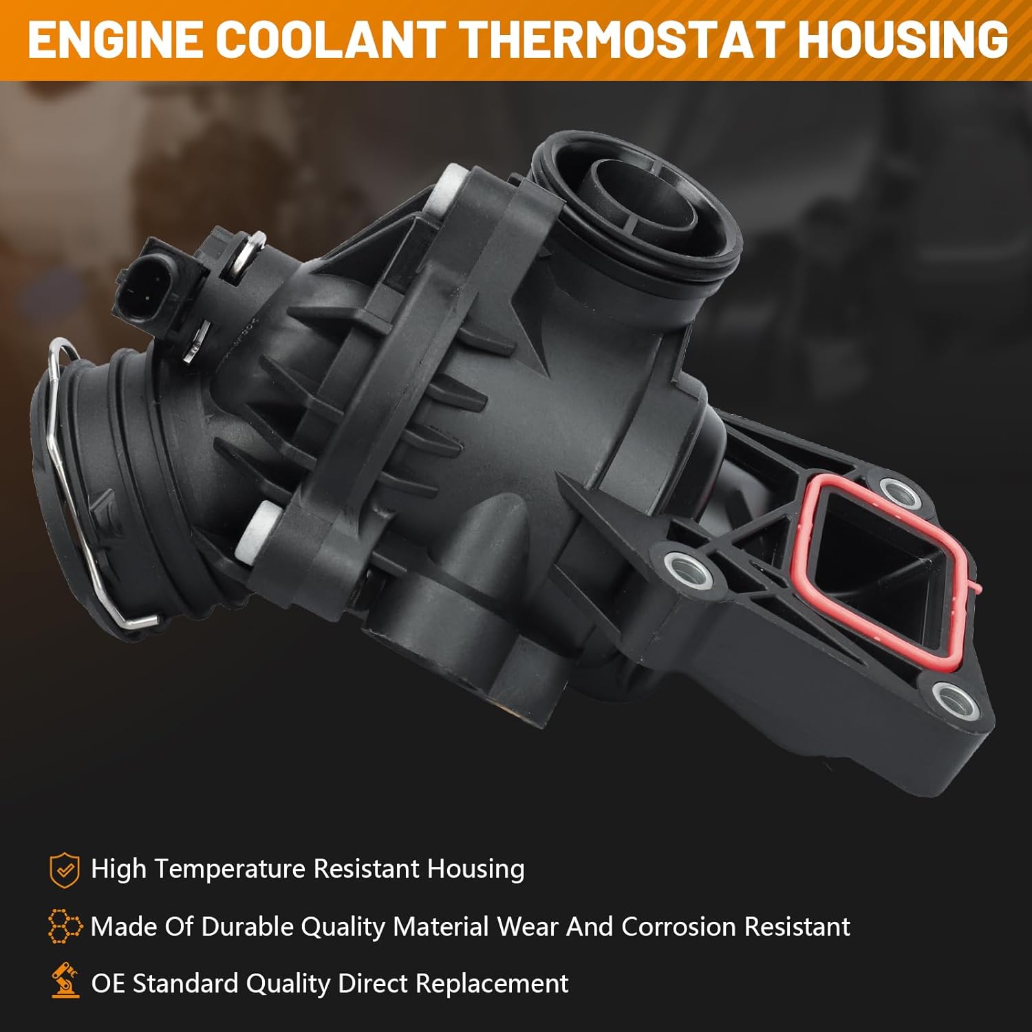 Engine Coolant Thermostat Housing 2012-2018 for Mercedes-Benz C300 E350 E400 GLE350 GLK350 ML350 SLK350