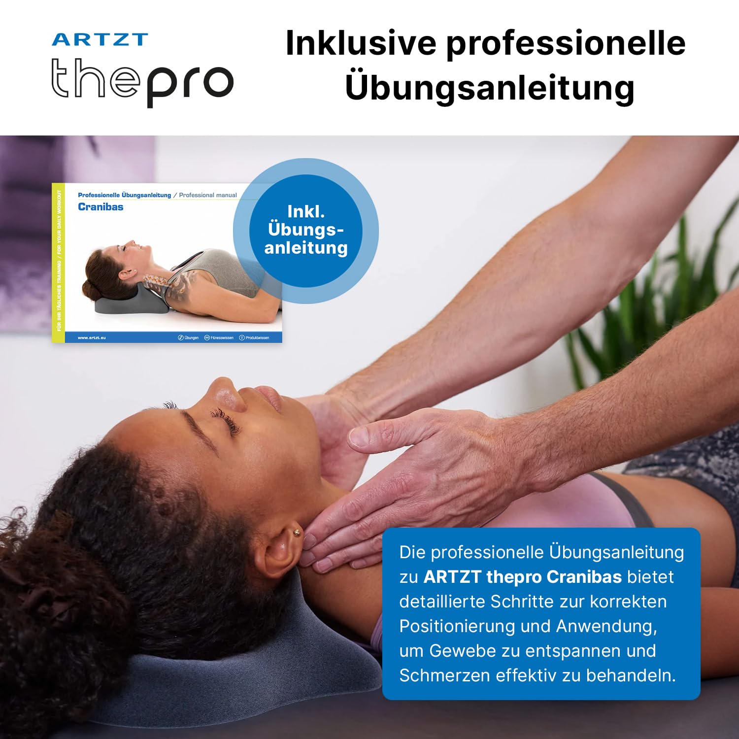 Cranibas Nackenkissen | Orthopädisches Kissen zur Entspannung der Halswirbelsäule | Ergonomisches Kopfkissen gegen Nackenschmerzen | Nackenstützkissen zur Regeneration | Neck Pillow