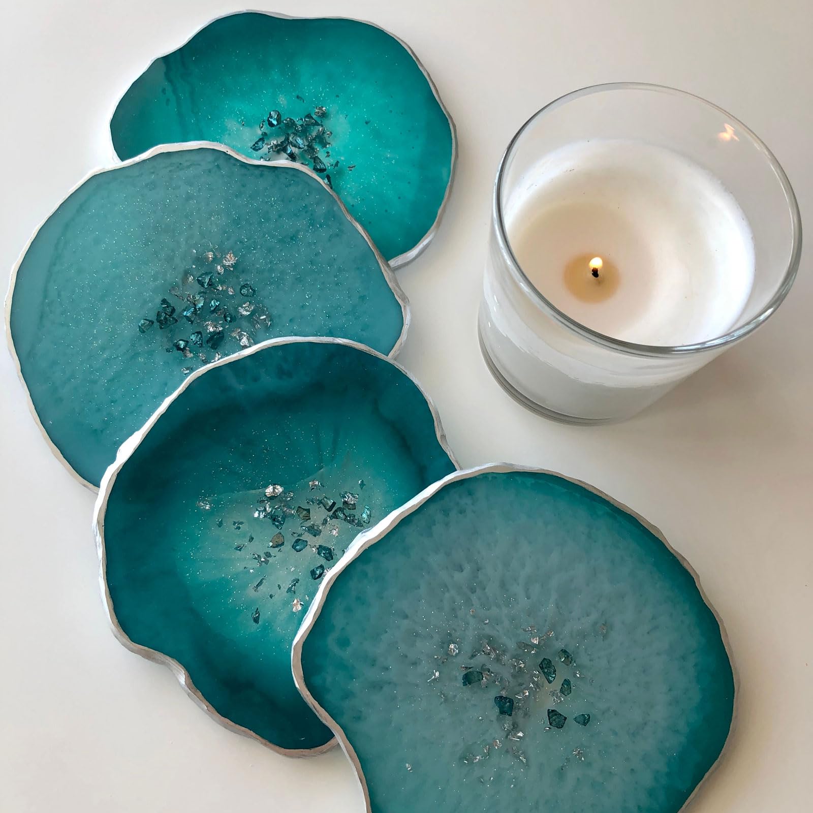 Moule En Silicone Pour Dessous De Verre DIY – Forme Goutte Cristal – Créez Vos Supports à Vin Uniques - 3
