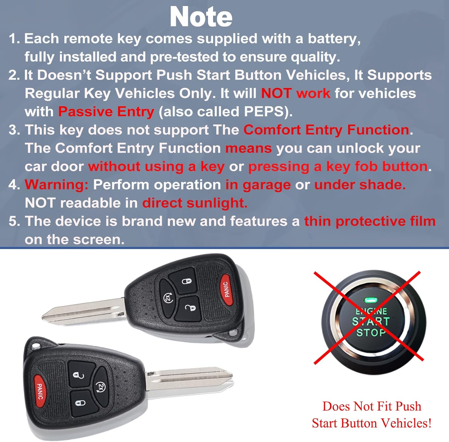 DIY Key Fob Replacement Kit Compatible with Jeep Wrangler Patriot Compass 2007-2017 Keyless Entry Remote FCC ID: OHT692713AA,OHT692427AA (Set of 2)
