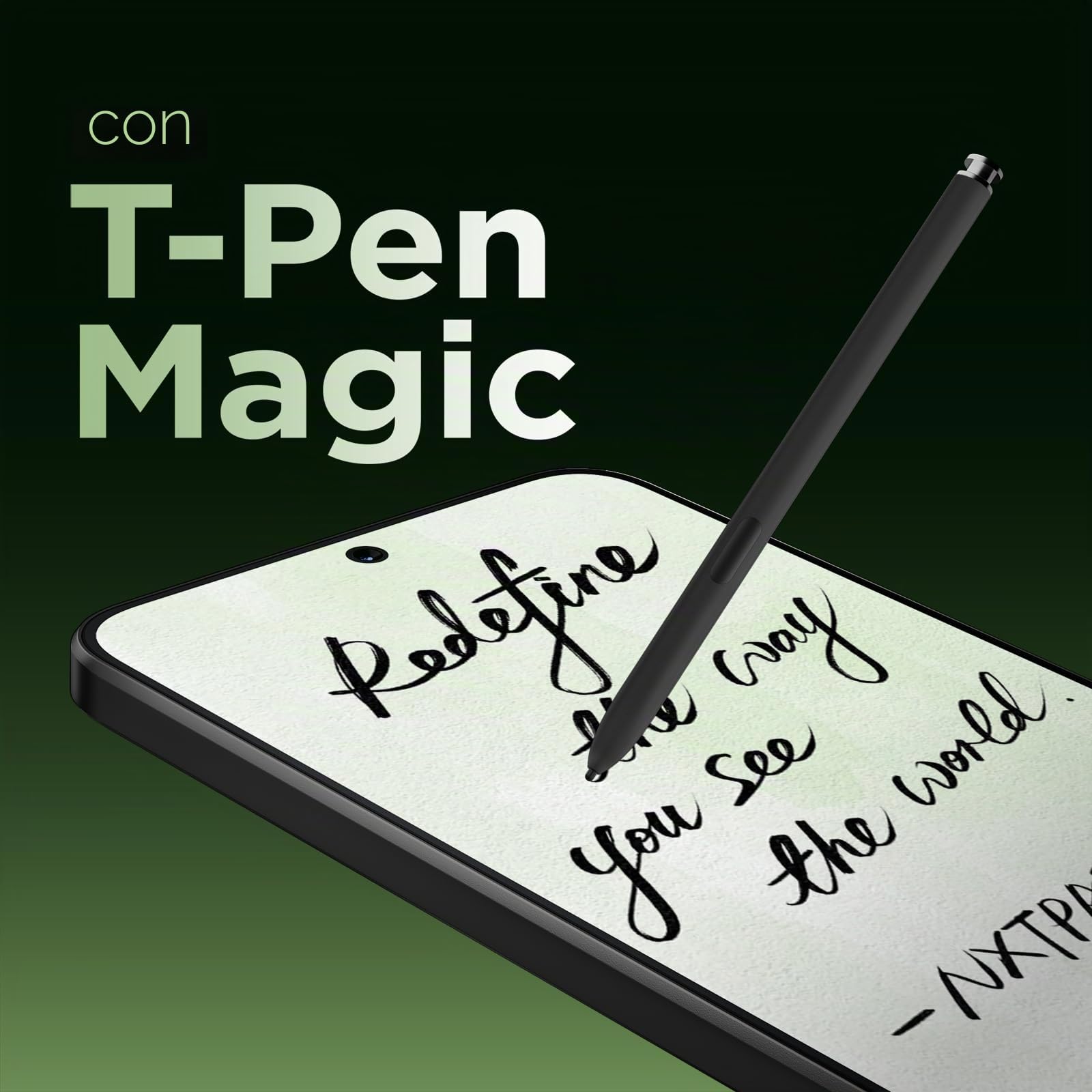 TCL NXTPAPER 60 Ultra 5G - Pack Accesorios Negro | Funda Flip Cover | Lápiz Stylus EMR | Estuche Lápiz | Compatible NXTPAPER 60 Ultra 5G