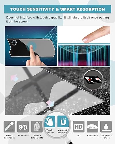 Miniatura 4 de CDEFG 2 protectores de pantalla para Chevy Traverse Silverado EV 2025 2026, vidrio templado para Chevrolet Traverse/Silverado EV 2024-2026 2 piezas