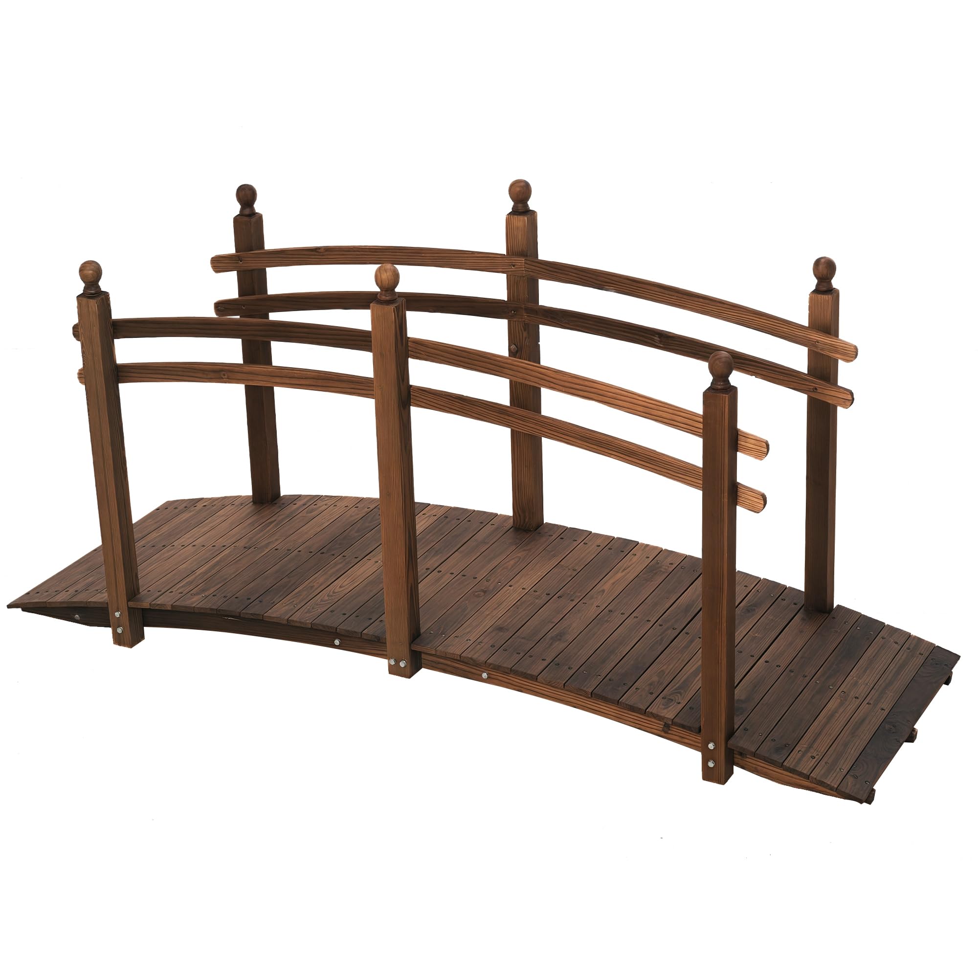 Outsunny 7.5 foot wooden arch bridge