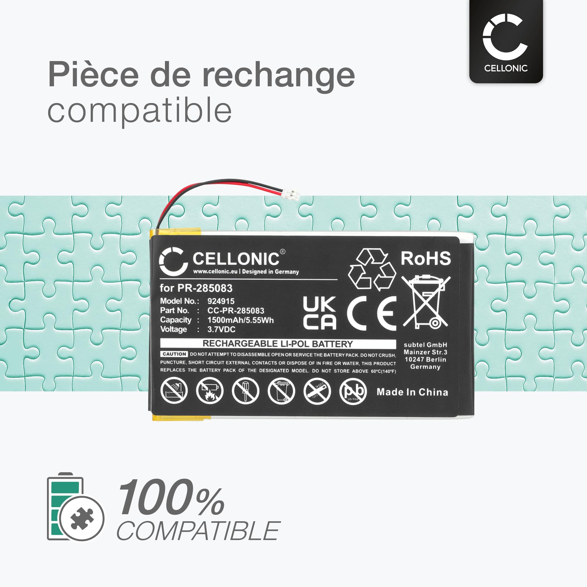 Kobo Aura HD Accu Batterij 1500mAh van CELLONIC