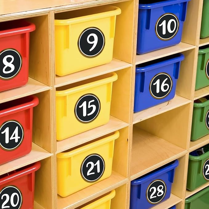 Adhesivos para piso con números Boho 36 piezas miniatura 5
