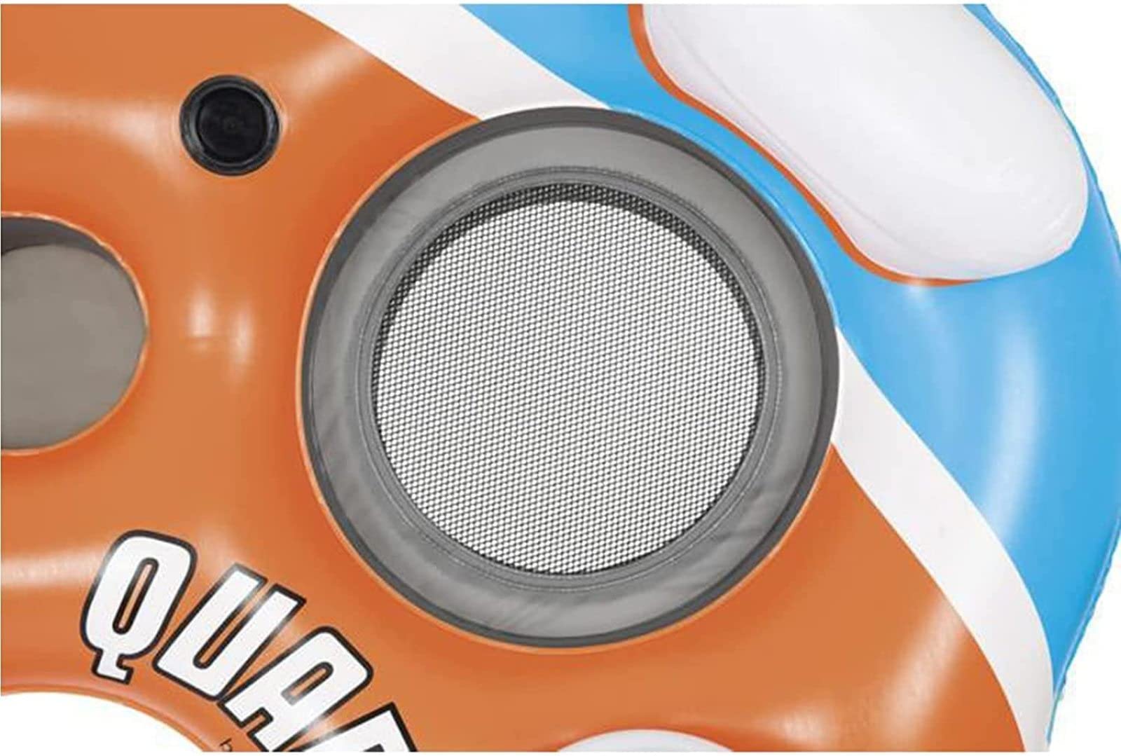 Flotador Inflable de la Piscina de la Isla Flotante - Flotador Gigante con 4 portavasos y 2 Cubos de Almacenamiento para Adultos, Fiesta en la Piscina de Verano