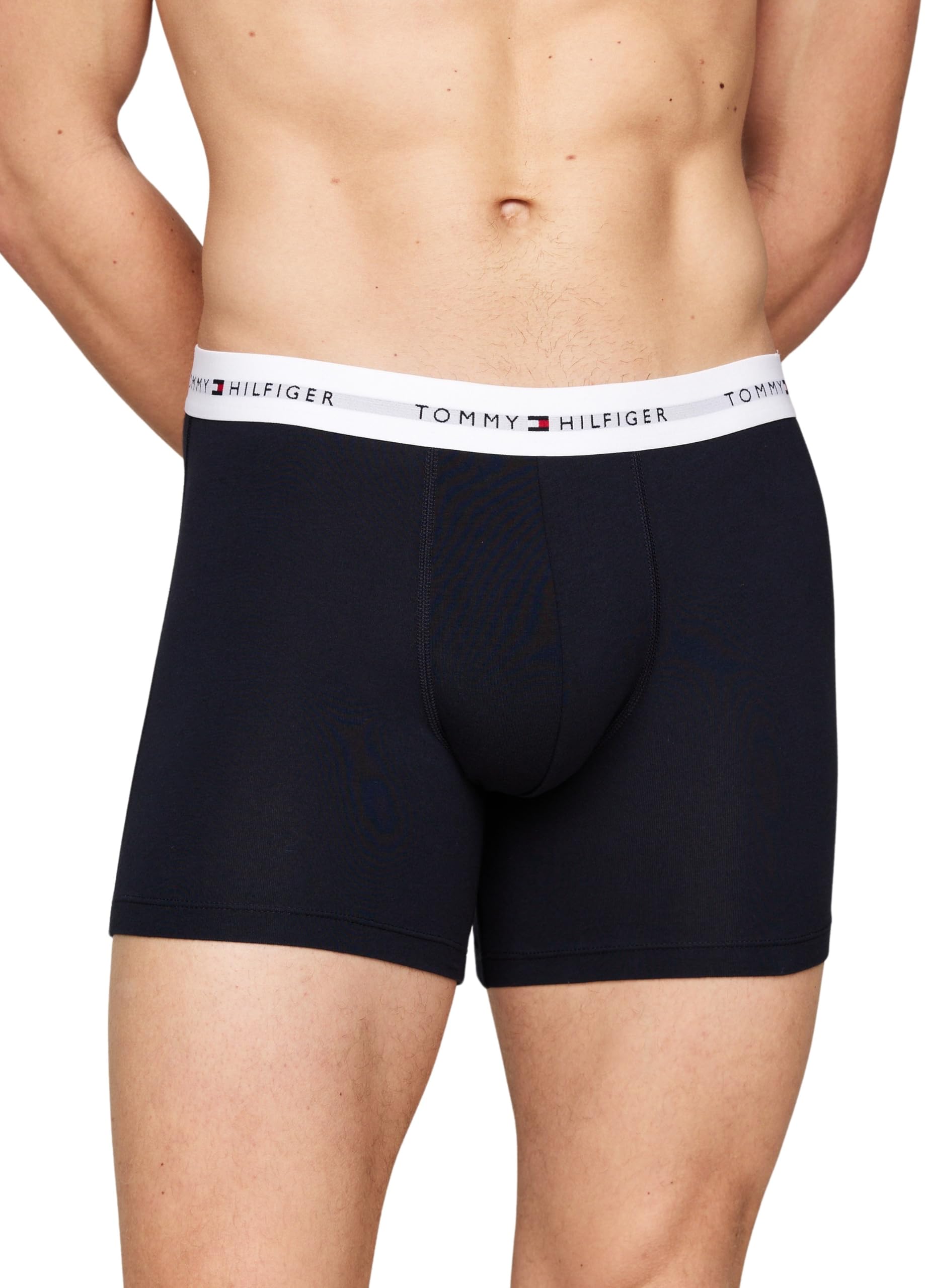 Lot de trois boxers stretch Tommy Hilfiger pour homme.