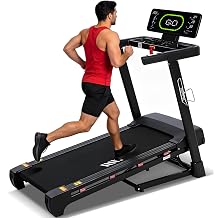 Heavy Duty Treadmill for Home, 20"x 50" Running Area, 12 MPH, Auto Incline | 500 LB Capacity, LED Display, 20-Level Auto Incline, Bluetooth Speaker, Foldable, App