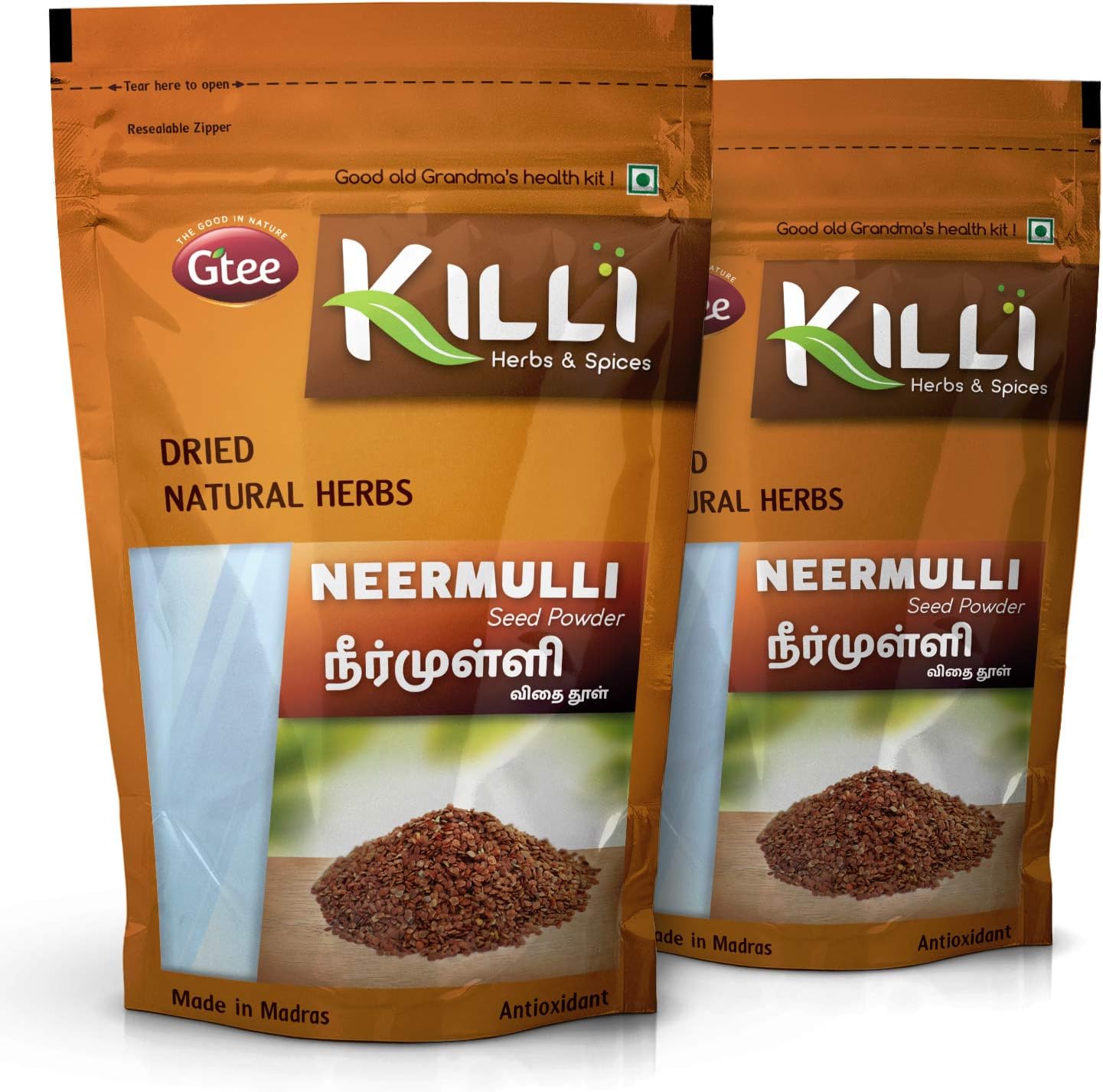KILLI Neermulli | Hygrophila auriculata | Marsh Barbel | Kokilaksha Seed Powder, 100g (Pack of 2)