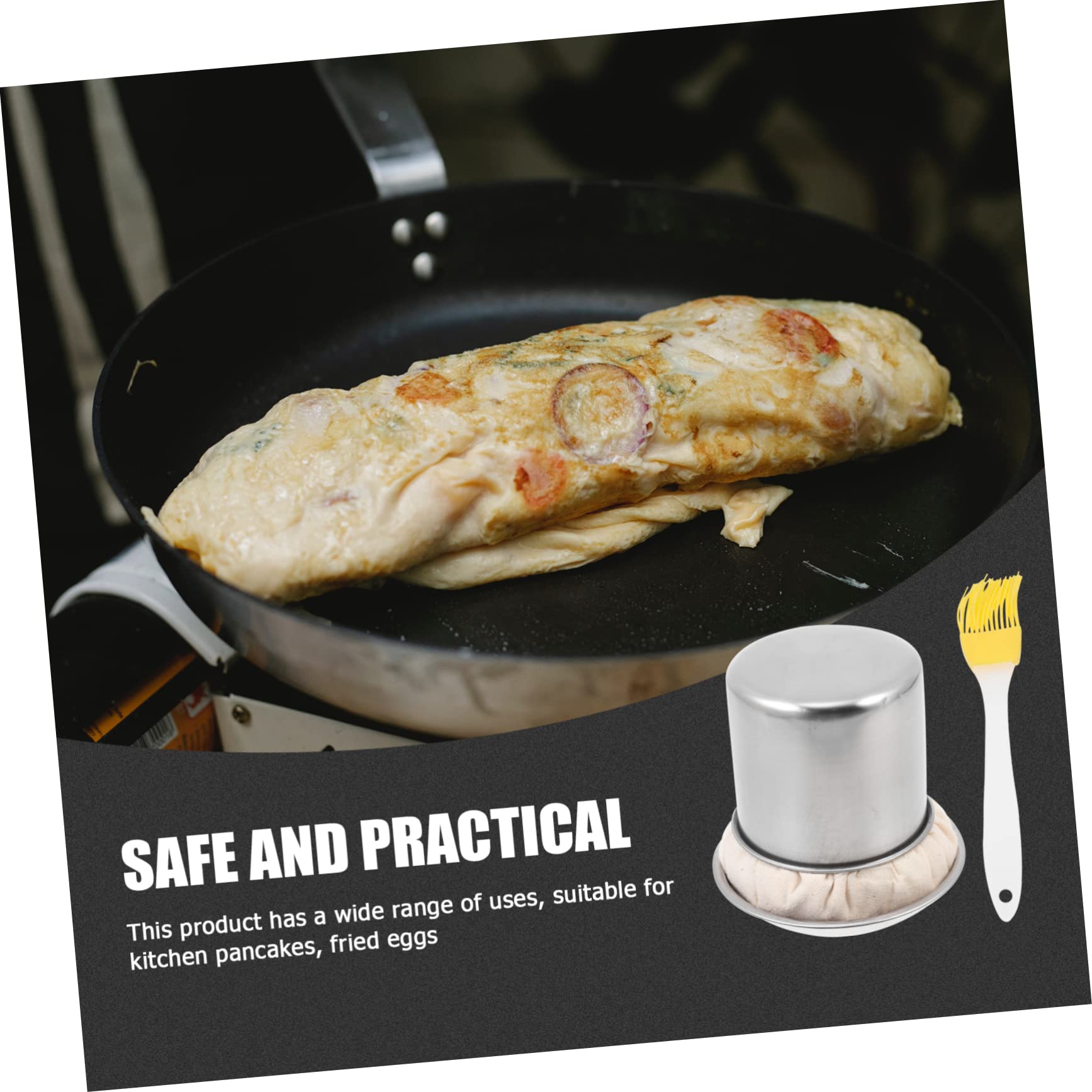 ibasenice 1 Set Pancake Oil Applicator Brush Pancake Basting Tool Kitchen Oil Applicator for Home Restaurant Random