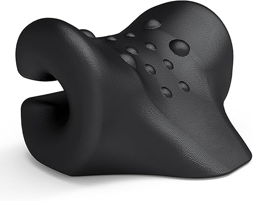Estirador de cuello para alivio del dolor de ATM, 2 modos, dispositivo de tracción cervical para alineación de la columna vertebral, relajador