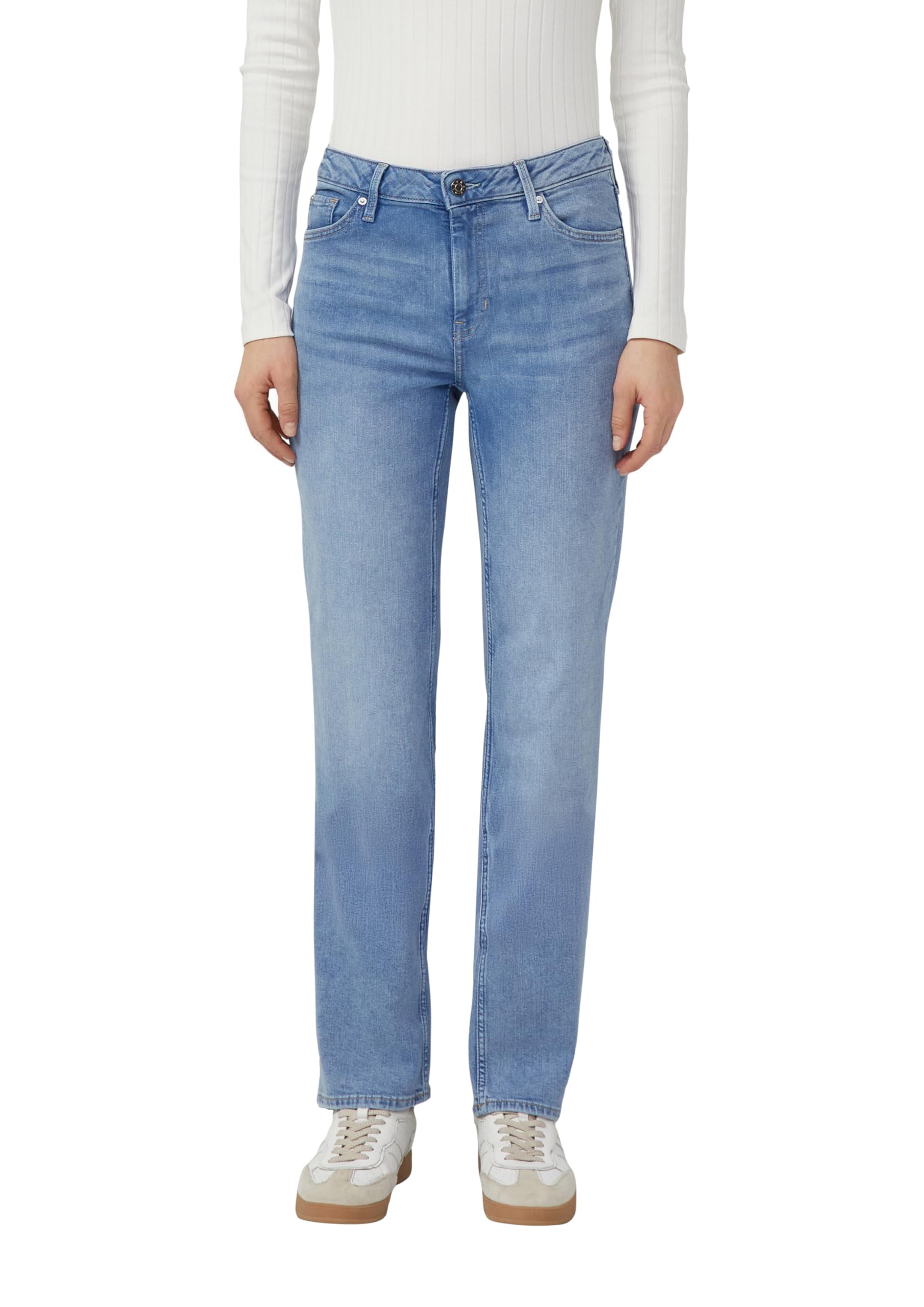 s.Oliver Damen Jeans Hose Karolin, Straight Leg Jeans Karolin/Regular Fit/Mid Rise/Straight Leg