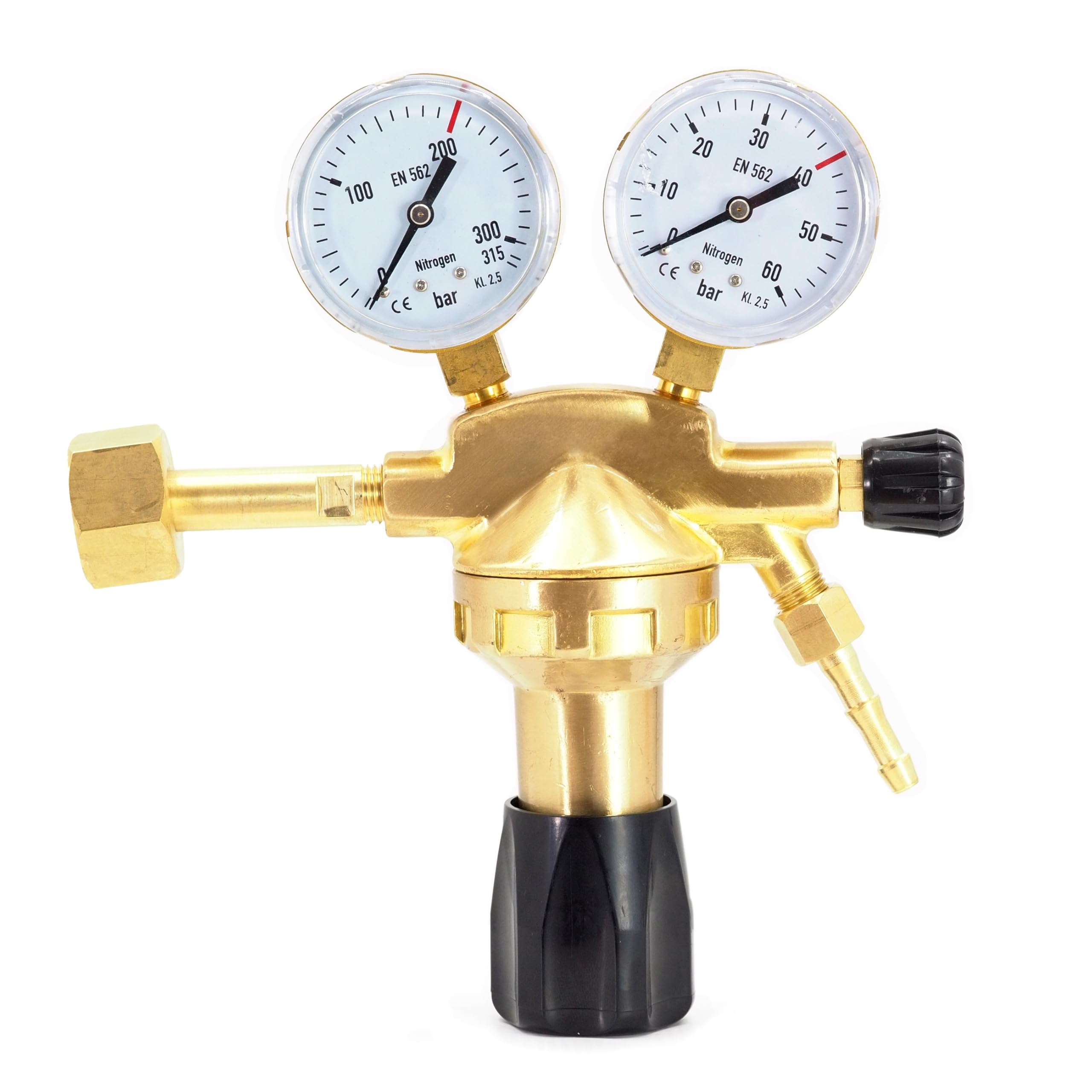 Manometros Aire Acondicionado + Botella Nitrogeno 8L/10L - Manómetro de Diagnóstico R134A R410A R22 - Kit Completo Prueba Fugas Climatización - Manometro con Reductor 40bar Professional