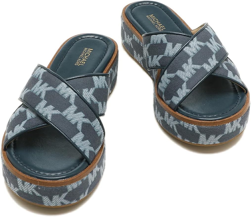 Amazon | [マイケルコース] アウトレット サンダル ネイビー