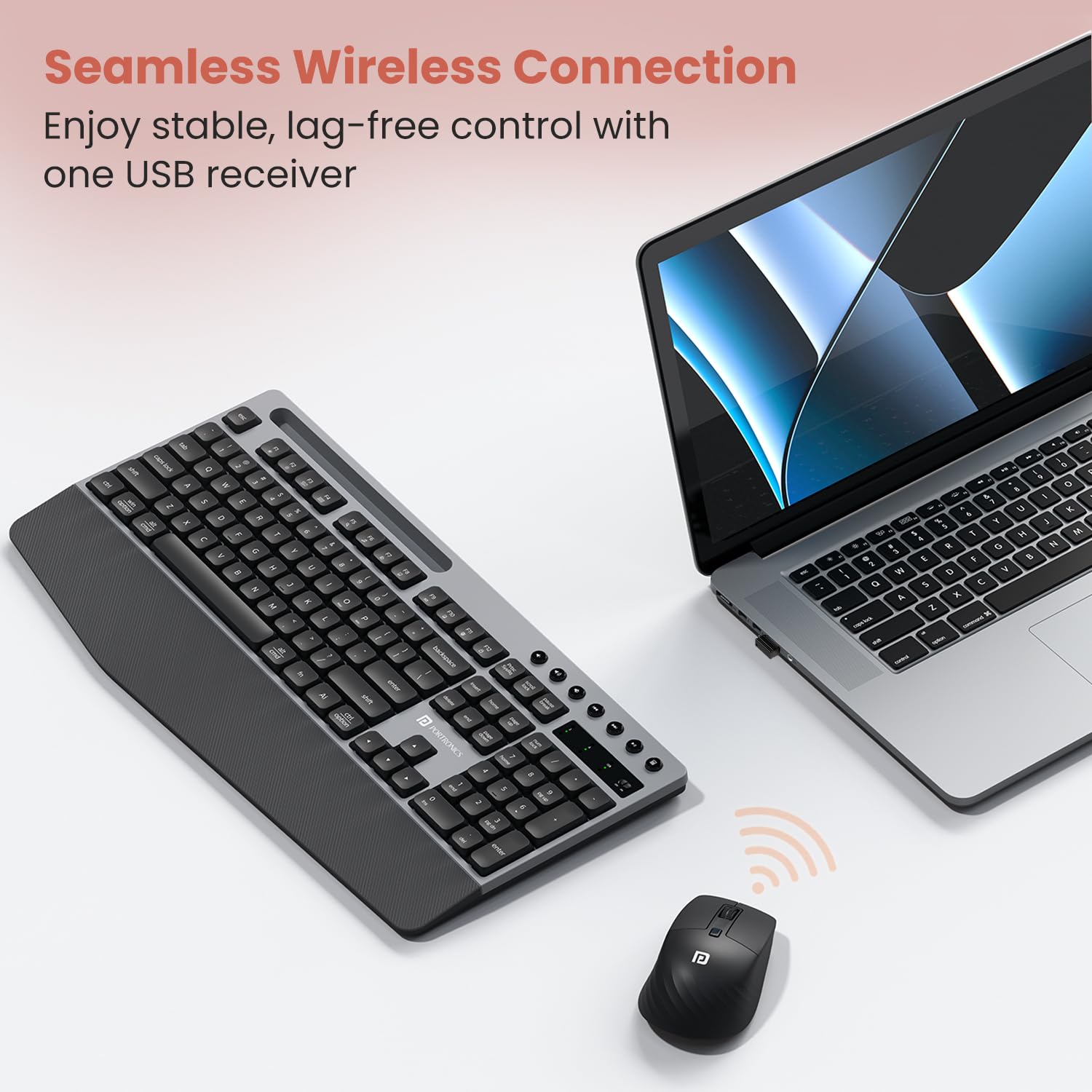 Seamless Wireless Connection with USB Receiver