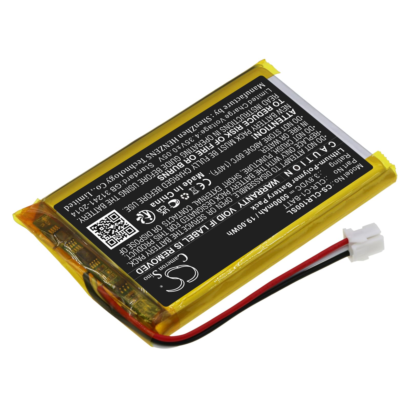 Sisawia Replacement Battery for ClareOne CLR-C1-PNL1,Smart Home Panel,CLR-C1-BATT,5000mAh