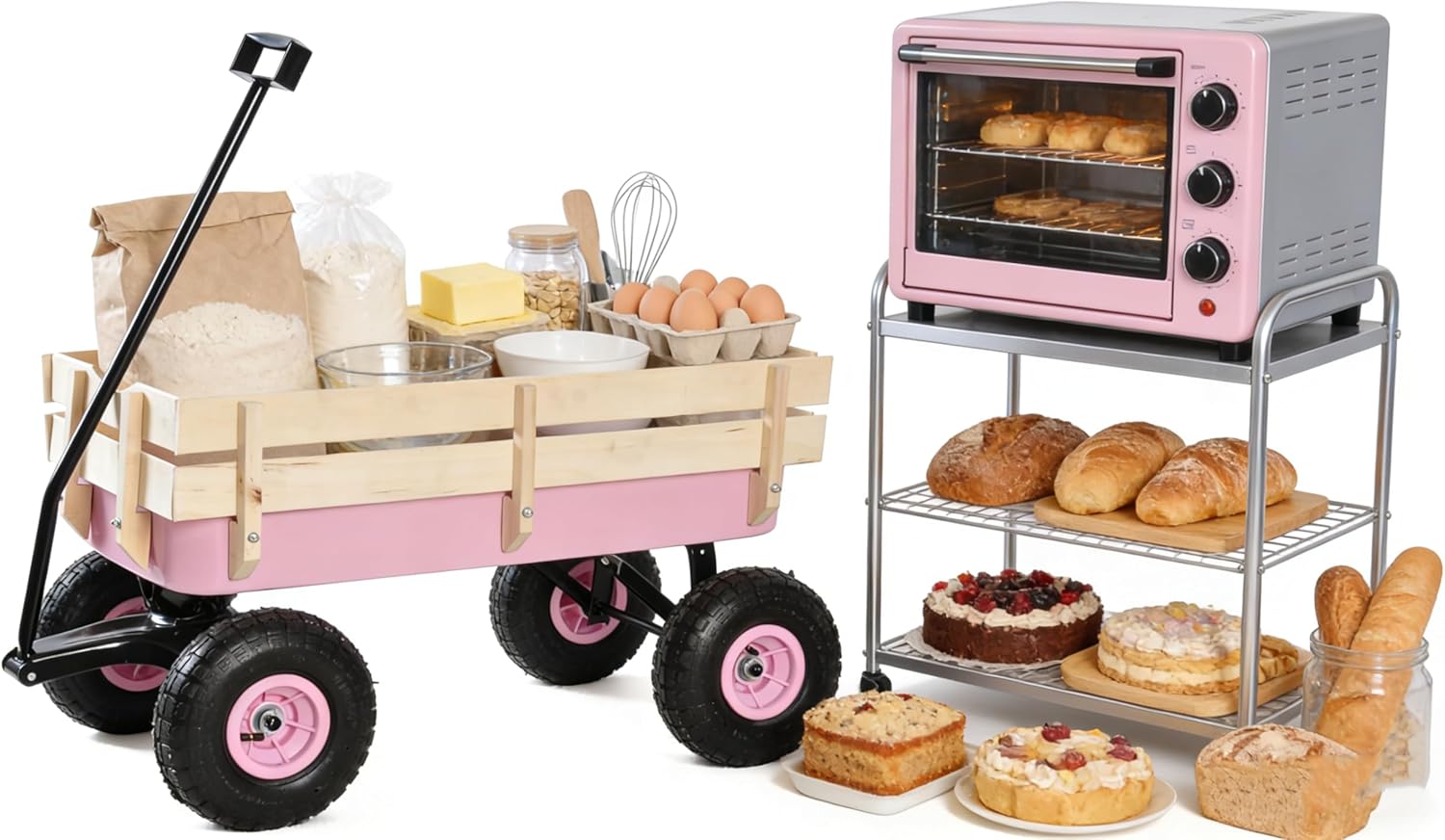 Pink Steel Garden Fence with Rust-Resistant Coating, Designed for Garden & Outdoor Use, Beautiful and Durable for Backyard Decor, Easy to Assemble