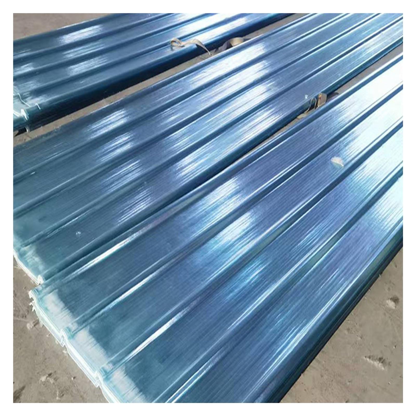 Panneaux FRP polycarbonate 0.9x1.5m pour couverture toit et abris