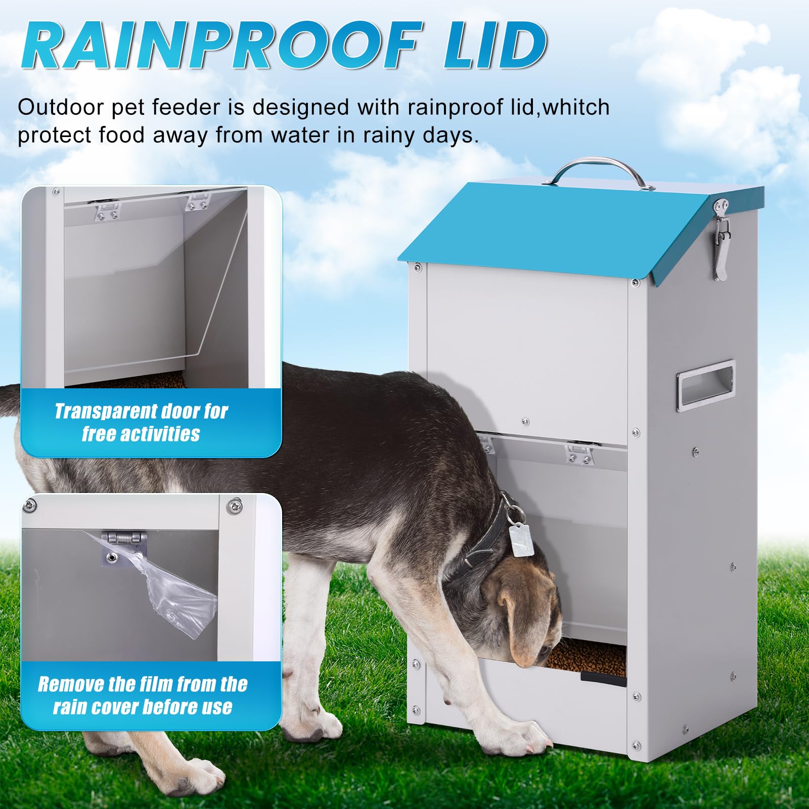 Futterautomat para Hunde y Katzen Automático y Outdoor