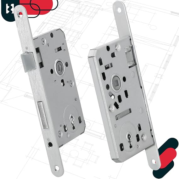 KOTARBAU 05907465903172 Einsteckschloss Mortice Lock, Silver, 72/55 mm