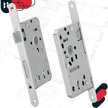 KOTARBAU 05907465903172 Einsteckschloss Mortice Lock, Silver, 72/55 mm