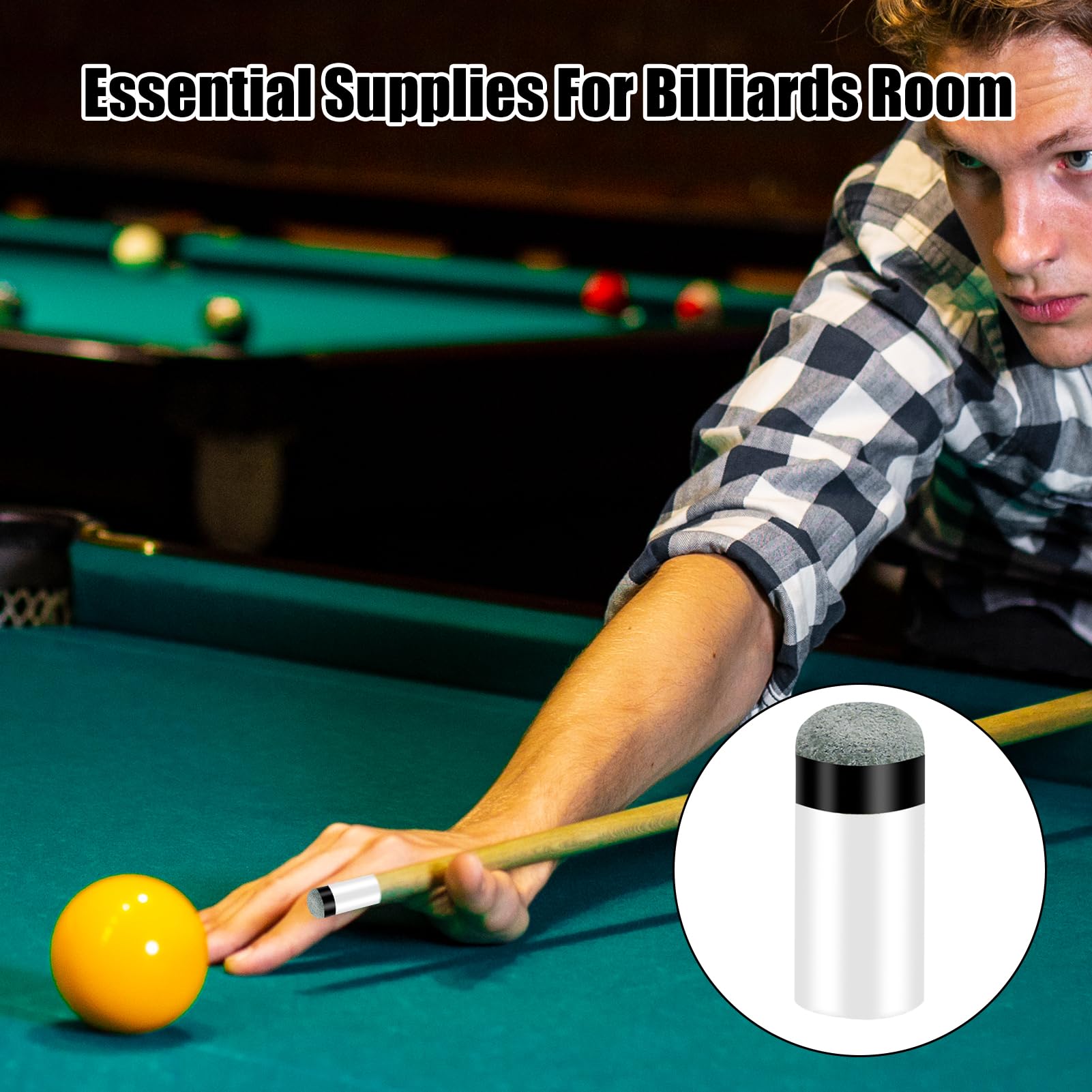 Lot De 10 Pointes à Visser Pour Queue De Billard – 12 Mm, Grises, Avec Virole – Rechange Pour Billard Et Snooker, Sans Colle