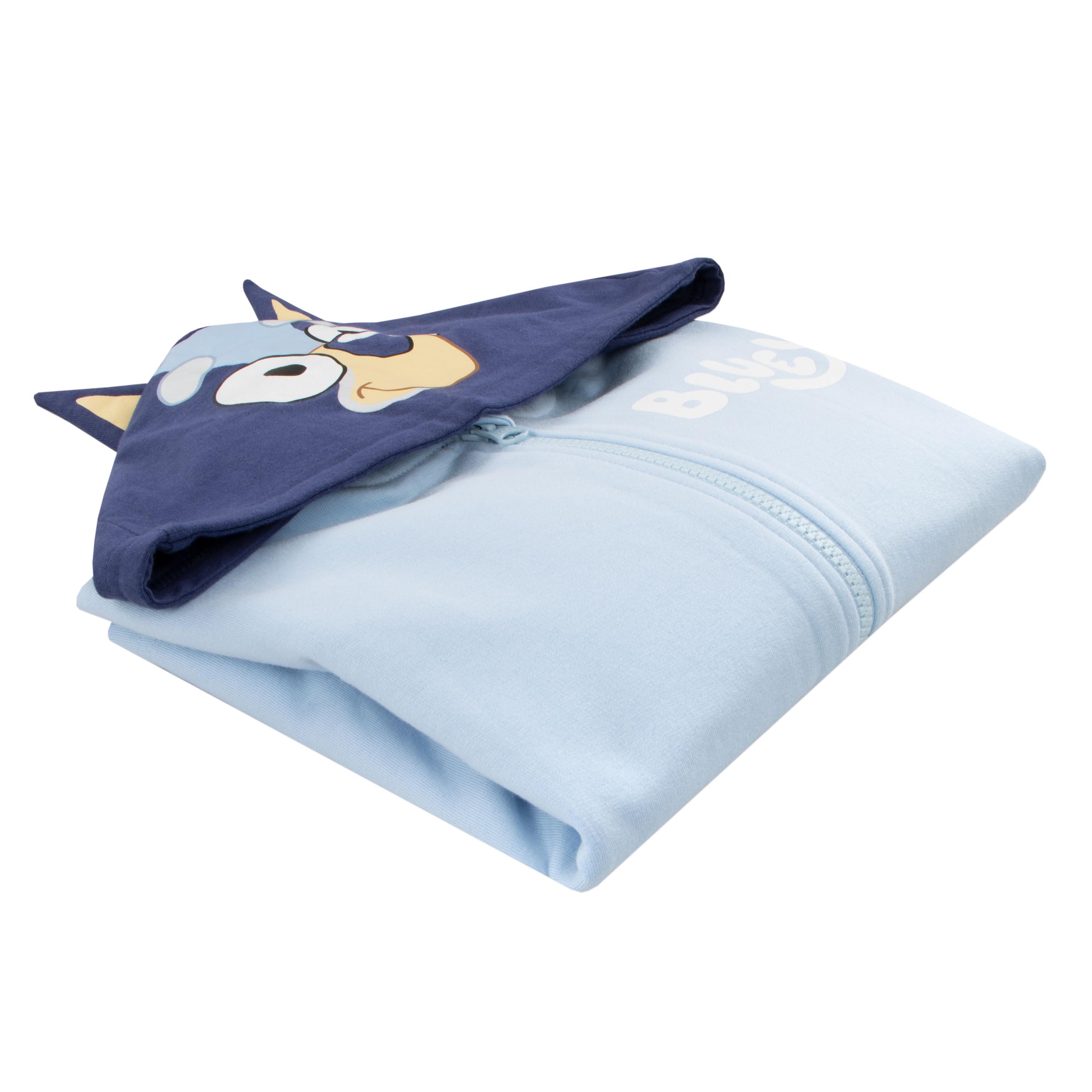 Bluey Niebieska Z Kapturem Z Uszami 3D | Bluza Z Kapturem | Kostiumowa Bluza Z Kapturem Dla Chłopców | Oficjalny Towar
