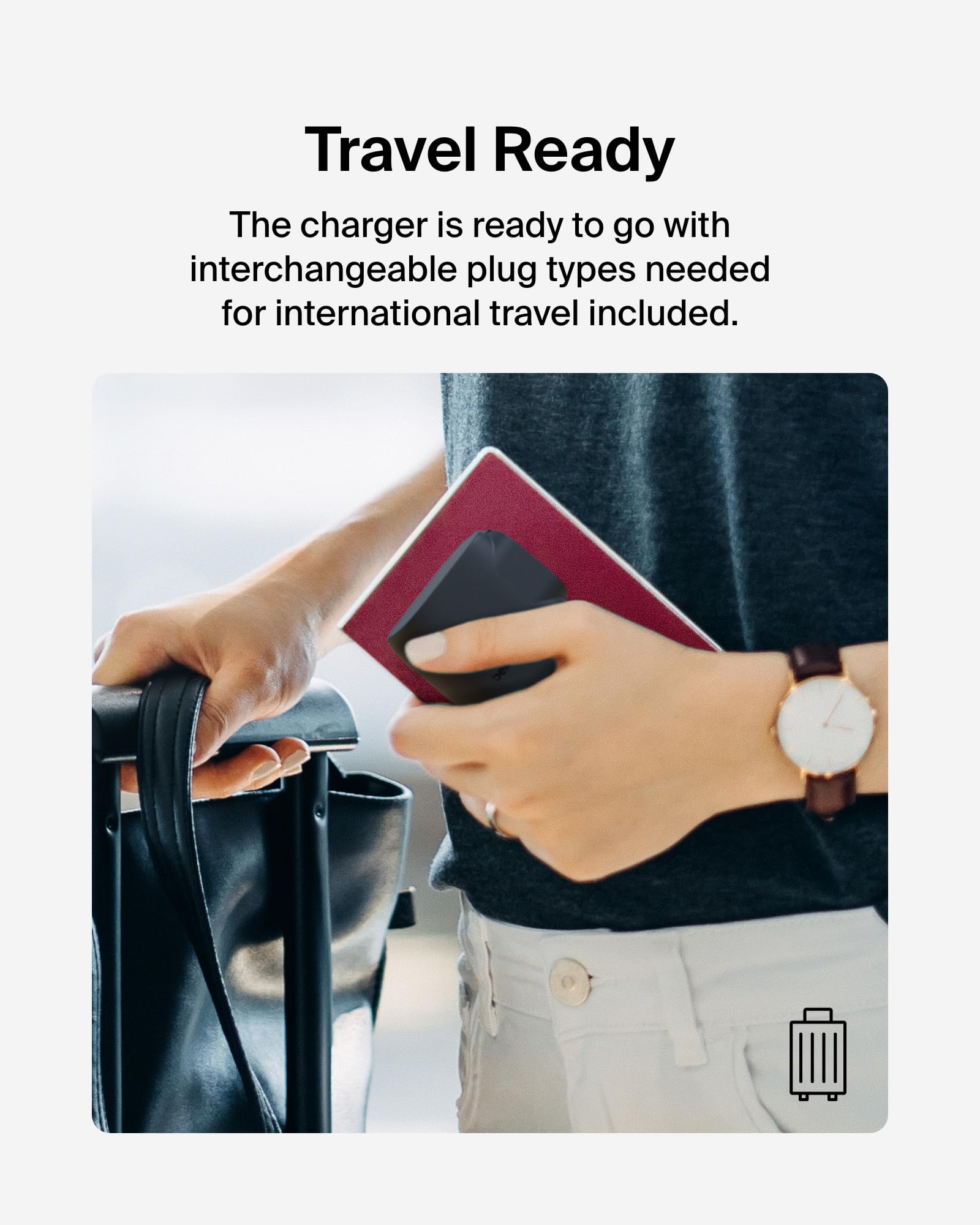 Belkin Hybrid Power Bank 5K + Wall Charger 25W - 2-in-1, Portable Battery w/USB-C Port & USB-A Port - Travel-Friendly, Dual-Port Charging Device - Black