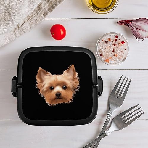 Miniatura 8 de Yorkshire Terrier - Lonchera para perros Yorkie de doble capa, contenedor de viaje a prueba de fugas con cuchara para comida caliente en la oficina