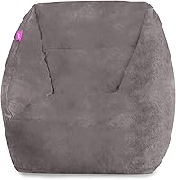 Vista 22 de Posh Creations Puf estructurado cómodo para jugar, leer y ver la televisión, Malibu Lounge, tela de lona para colorear, criaturas