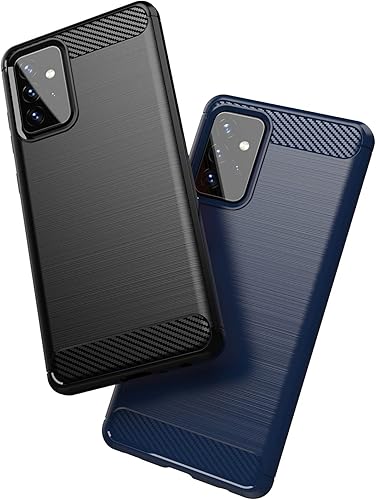 Miniatura 7 de Asuwish Funda compatible con Samsung Galaxy A72 5G4G y protector de pantalla de vidrio templado, accesorios de celda, funda delgada de TPU suave