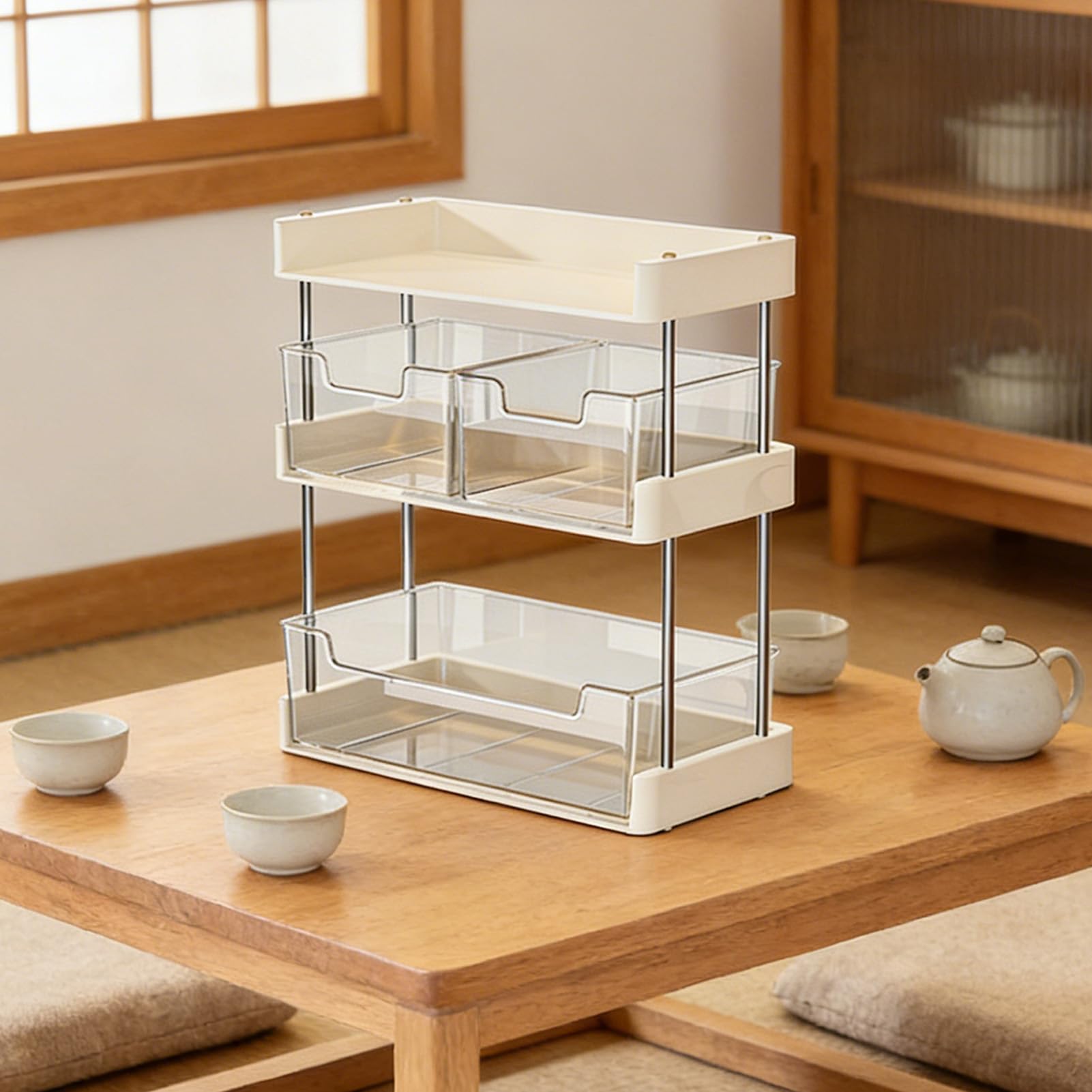 Make-up-Organizer mit Viel Stauraum (Weiß)