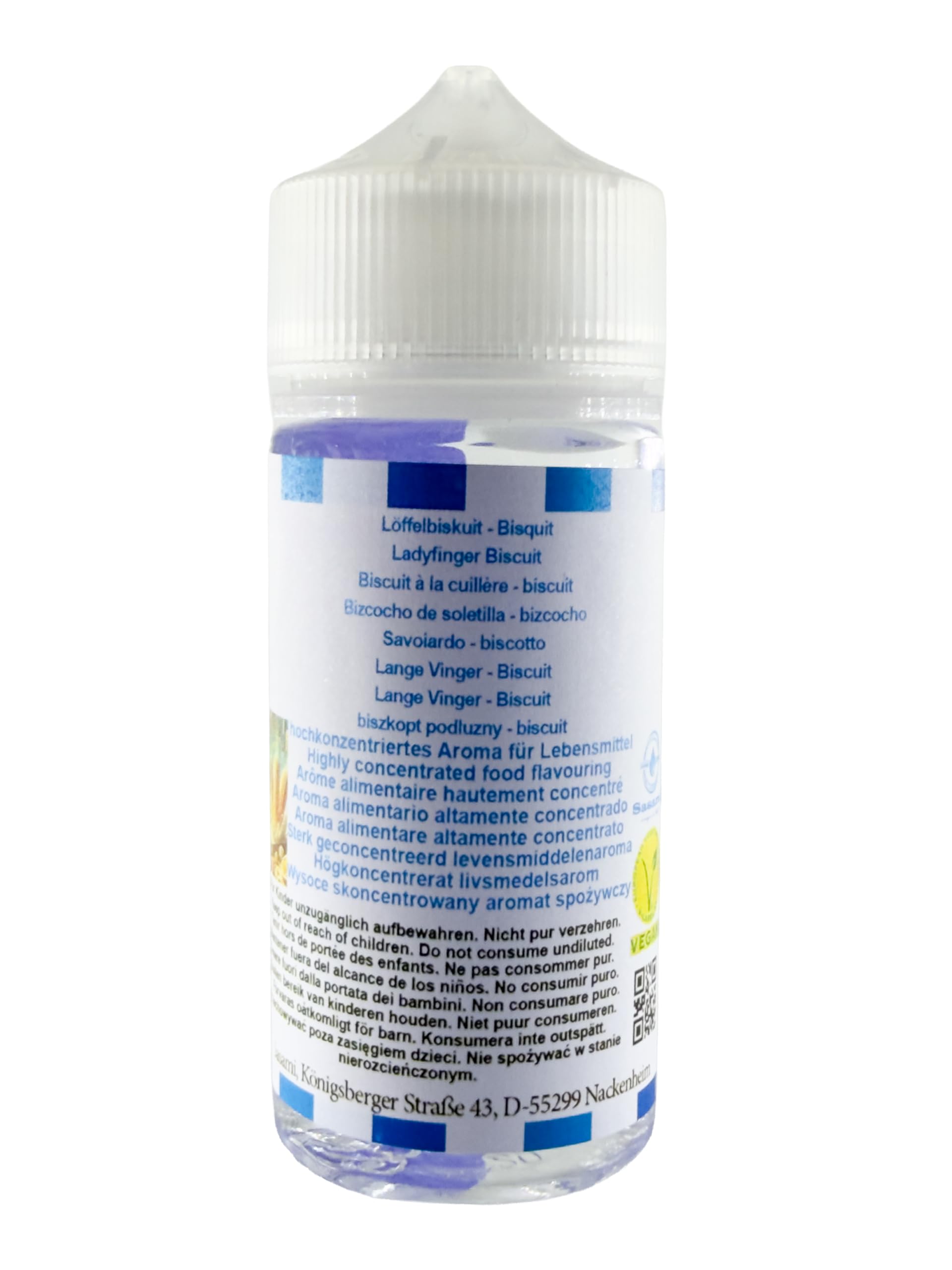 Biscuit à la cuillère - biscuit arôme concentré - Vegan - Sasami - 100 ml
