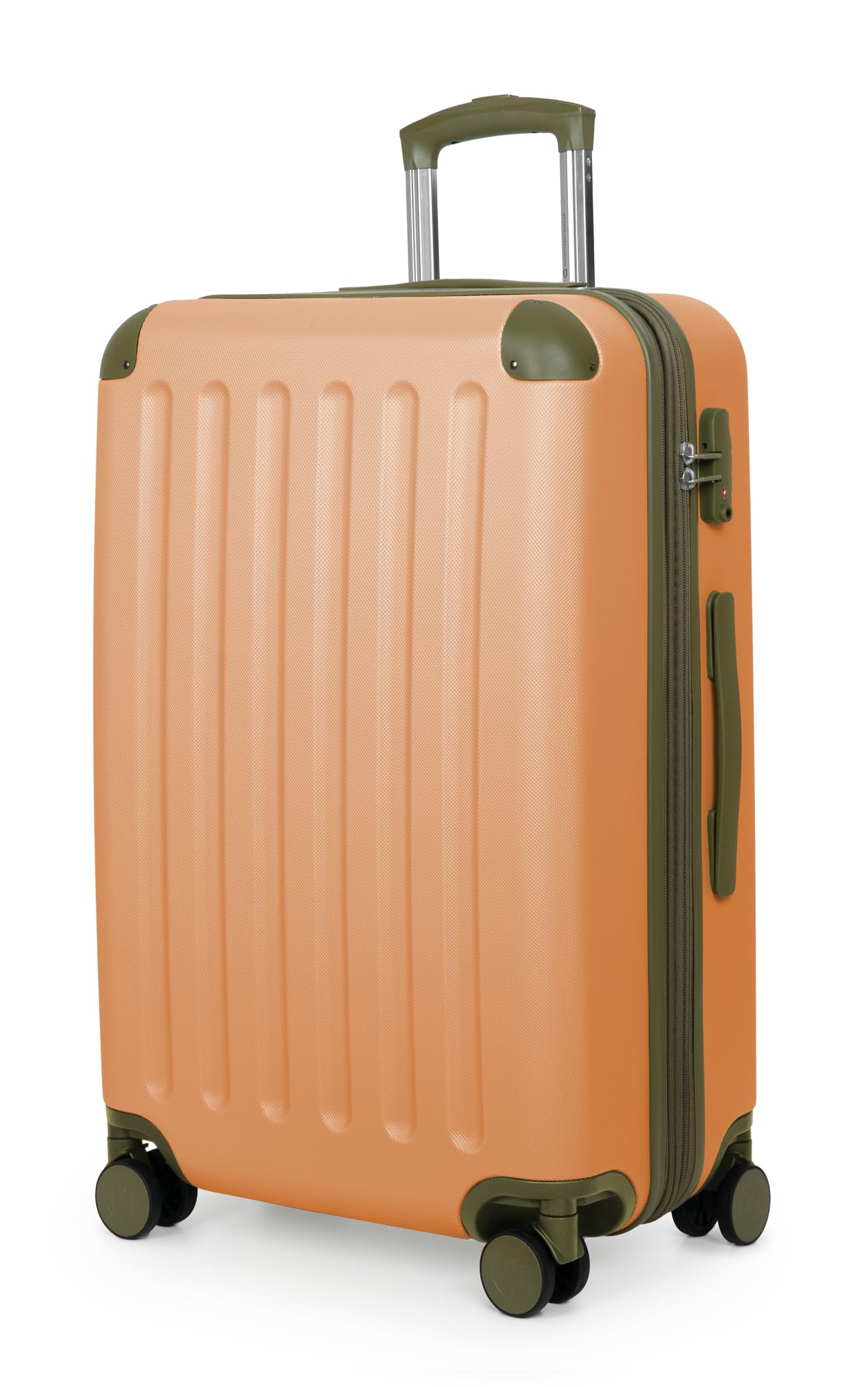 Hauptstadtkoffer - Spree – Valigetta rigida, trolley trolley con espansione, 4 ruote doppie, 68 cm, 76 l, manico estraibile, TSA, Marille, Marille, 68 cm, valigetta