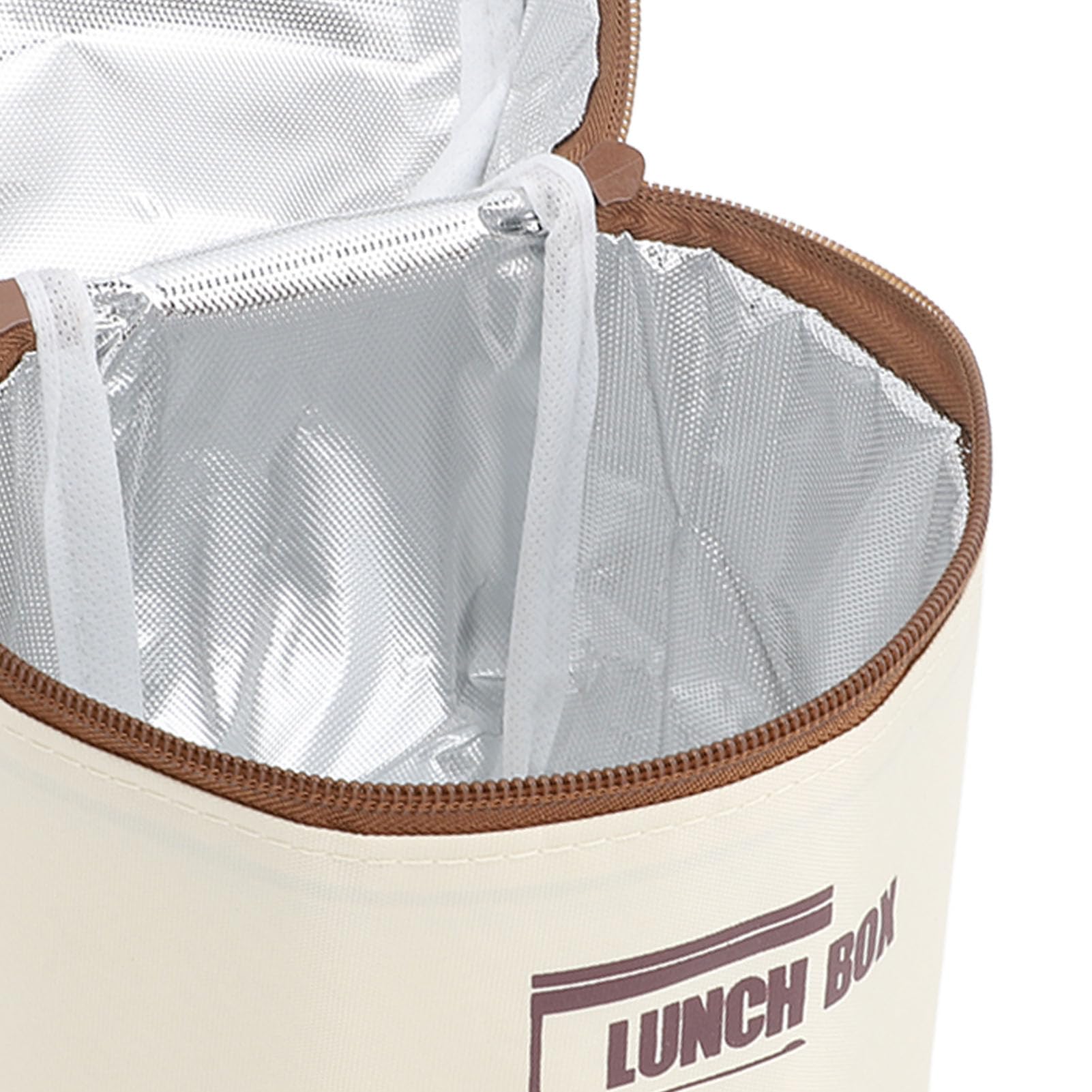 SIXRUN Contenedor de Almuerzo Aislado, Contenedor de Alimentos Aislado de Acero Inoxidable 304 con Tapa y Bolsa Térmica, Caja Térmica Redonda a Prueba de Fugas Mantiene la Comida Caliente de 4 a 5